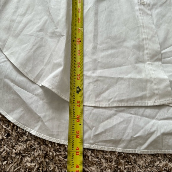 Zara Oversized White Collared Shirt - Picture 9 of 12